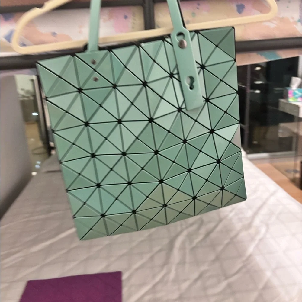 Geometric Mint Green Tote Bag